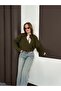 سترة تريكو نسائية ناعمة مع وشاح - 3