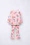 Girl's Floral Printed Suit - 2