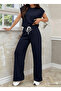 3-Piece Seasonal Black Gray Navy Blue Wide Leg Summer Sweatpants Sweatpants Oversized Size Comfortable Fabric - 3