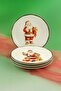 Santa Joy 4 Pieces Flow Porcelain Pie Plate - 2