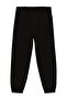 Elastic Waistband Pants for 6-9 Years Old - Black