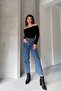 Madonna Collar Long Sleeve Ribbed Knit Sweater - 2