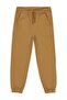 Civil Boys' Elastic Waistband Pants |   Linen |   School Nursery and Daily Use - Brown