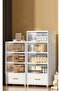4-Layer Storage Boxes with Lids-Large Stackable Transparent Multi-layer Organizer for Home, Kitche - 4