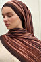Ecru Dreams Muslin Shawl - Crimson Brown - 4