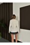 Long Sleeve V-Neck Women's T-Shirt Made of Interlock Fabric - 6