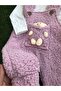 Baby Girl Teddy Bear Welsoft Romper and Bodysuit Set - 2