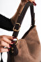 Women's Suede Soft Shoulder Handle Crossbody Bag - 4