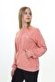 Mercan Girl's Mock Neck Zippered Pocket Embroidery Printed Knitted Cardigan - 2 Thread - 3