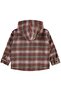 Hooded Plaid Shirt for Ages 6-9 - Orange - 2