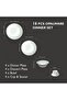 16 Pcs Opal ware Dinner Set 4 x Dinner plate 4 x Dessert plate 4 x Bowl 4 x Cup and saucer - 4