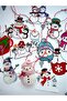 12-Piece Christmas Snowman Themed Colorful Cardboard Tree Ornament - Gift Card Set (6×7 cm) - 2