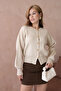 Women's Crew Neck Button Detailed Knitwear Cardigan - 7