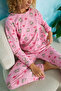 Pink Character Bow Patterned Cotton Pajama Set - 3