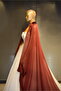 Bordo Edges with Glitter Detailing Caftan-Bi̇ndalli-Wedding Dress Top Caftan - 3
