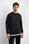 BlackRegularFit Crew Neck Sweatshirt - 4