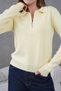 Women's Polo Neck Zipper Detail Knitwear Sweater - 2