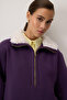 COLLAR PURPLE SWEATSHIRT - 5
