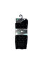 Crew Socks 3 Pack – Men’s Cotton Athletic Mid-Calf Socks, Black - 6