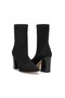 Ds Kate Suede Black Women's Heeled Boots Casual Shoes - 7