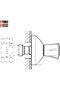 Brass Concealed Gate Valve for Control Water Flow Home & Industries Pack of (1, 1/2") - 3