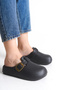 Melivora Black Women's Orthopedic Slippers Closed Front with Stainless Buckle Non-Slip Sabo Home and Outdoor - 5