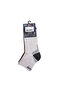 Ankle Socks 3 Pack – Half-Terry Men's Ankle Socks, Green Light Grey Brown - 7