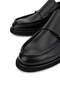 Men's Genuine Leather Black Casual Shoes - 3