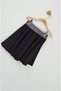 Glitter Waist Black Girl's Flared Skirt - 7