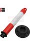 Traffic Delineator Post Red, 76 cm - Flexible Parking Bollard, Pack of 2 - 3