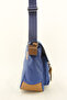 Unisex Blue Canvas Business School Briefcase Laptop Messenger Bag - 3