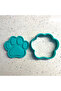 Cute Paw Print Cookie Cutter and Stamp Set, Cat, Dog Party Candy Dough, Clay Sculpting - 2