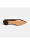 Women's Brown Thin Short Heeled Leather Shoes - 4