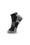 3 Pack Terry Low-Cut Socks - Light Grey, Black & White - 4