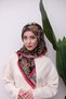 وشاح ناعم رقمي بنمط مختلط ملون - 4