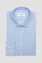Bb Club Oscar Poplin Cotton Slim Fit Light Blue Classic Collar Men's Printed Shirt - 2