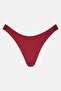 Women Brand Logo String Lace Panty, Maroon - 2