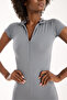 Women's Short Sleeve Zippered Sea/Pool/Sports Jumpsuit with Cup/Insert Holder Available - 6