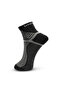 Ankle Socks 3 Pack – Half-Terry Ankle Socks for Men - Blue, Light Grey & Black - 2