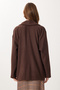 Oversized Double-Breasted Kaşe Kaban Lzv0038 Brown - 4
