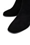 Women's Genuine Leather Black Suede Heeled Boots - 3