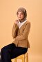 Viscose Blended Velora Scarf Metallic Grey-Gold Baby Blue Pink Patterned Tok Duruşlu 90X90 - 5