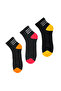 Sneaker Socks 3 Pack – Full-Terry Low-Cut Men's Socks , Black - 6
