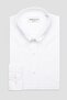 Bb Club Mike Oxford Cotton Regular Fit White Button-Down Collar Men's Plain Shirt - 2