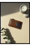 Women's Leather Zippered Card Holder Wallet Small Size - 4
