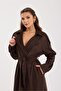 Fame Women's Belted Suede Trench Coat - 2
