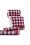 Gracia 100% Cotton Yarn Dyed Bath Towel Set 3-Piece 70X140/40X70/30X30 Burgundy - 4