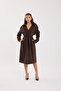 Fame Women's Belted Suede Trench Coat