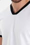 V-Neck Long Sleeve Comfortable Fit T-Shirt - 7