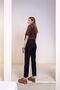Dark Navy Blue Raw Hem Zmodel Orj Jean Trousers - 3